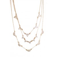 Pave Tiny Charm Pendant Layering Necklace
